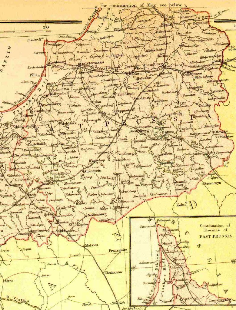 german empire east prussia 1882 map group