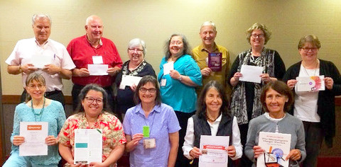 Door prize winners at the 2017 FEEFHS Conference banquet