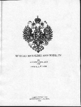 Russian Heraldry and Nobility - book cover