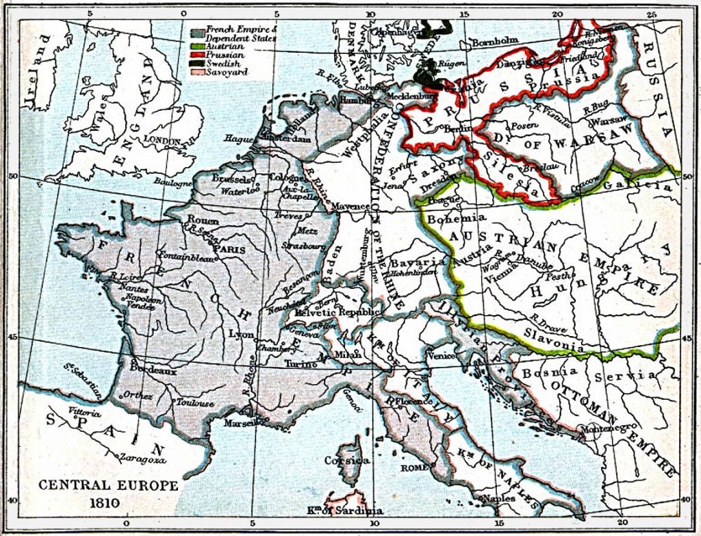 Central Europe in 1810