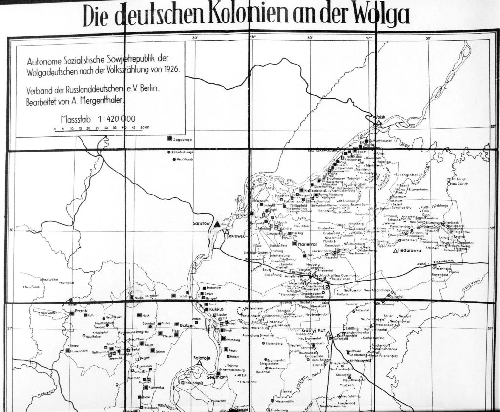 German Settlements on the Volga River 1926