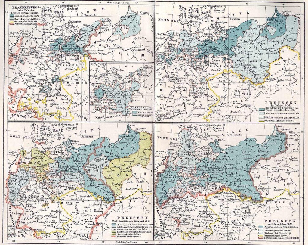 Preussen (Prussia) between 1688 and 1866