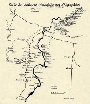 German Settlements on the Volga River, not dated