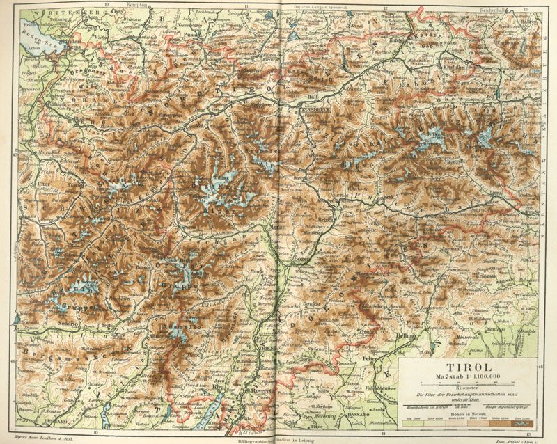 Tirol (Tyrol) in 1885