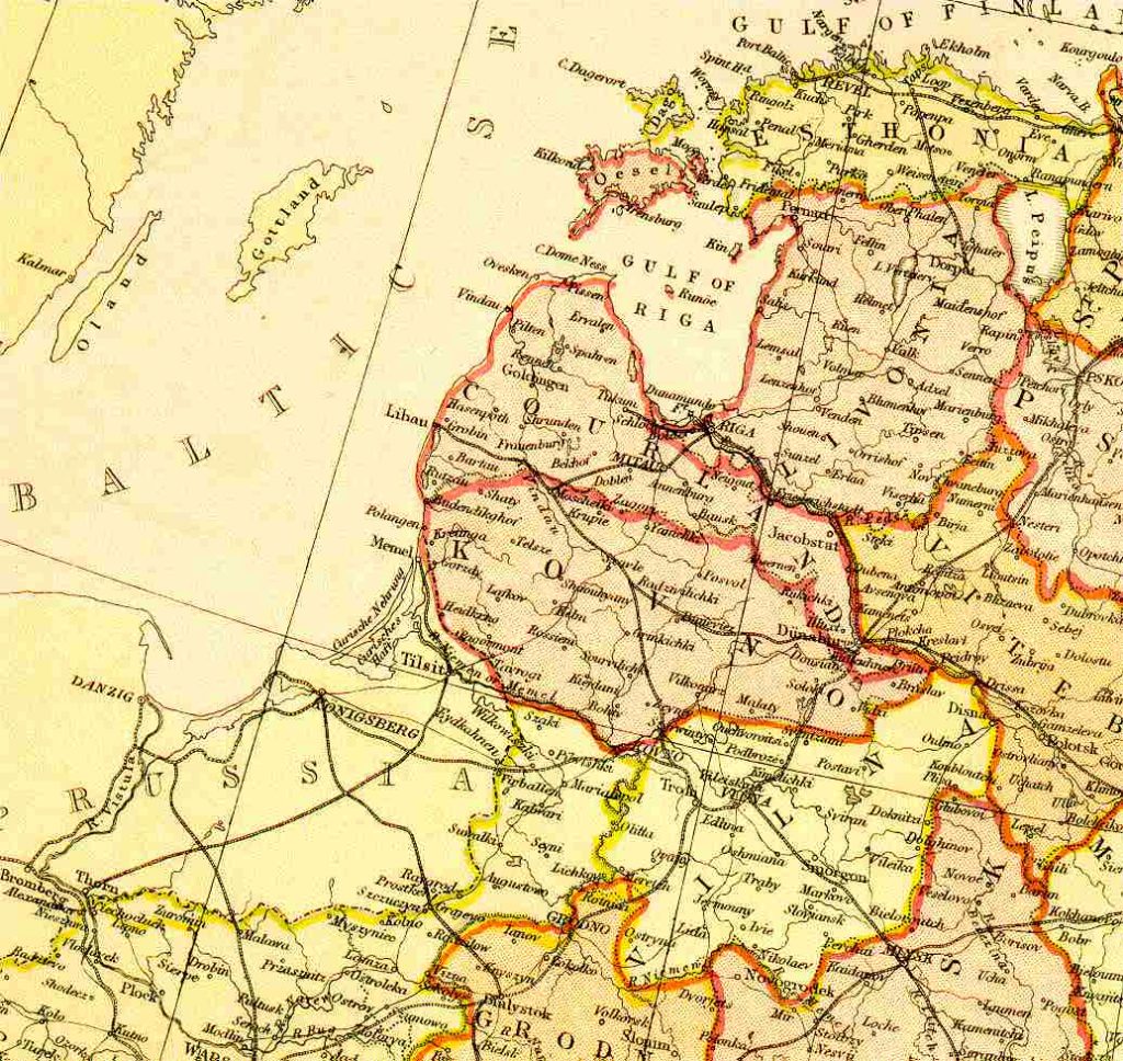 Baltics: Estonia, Latvia and Lithuania 1882