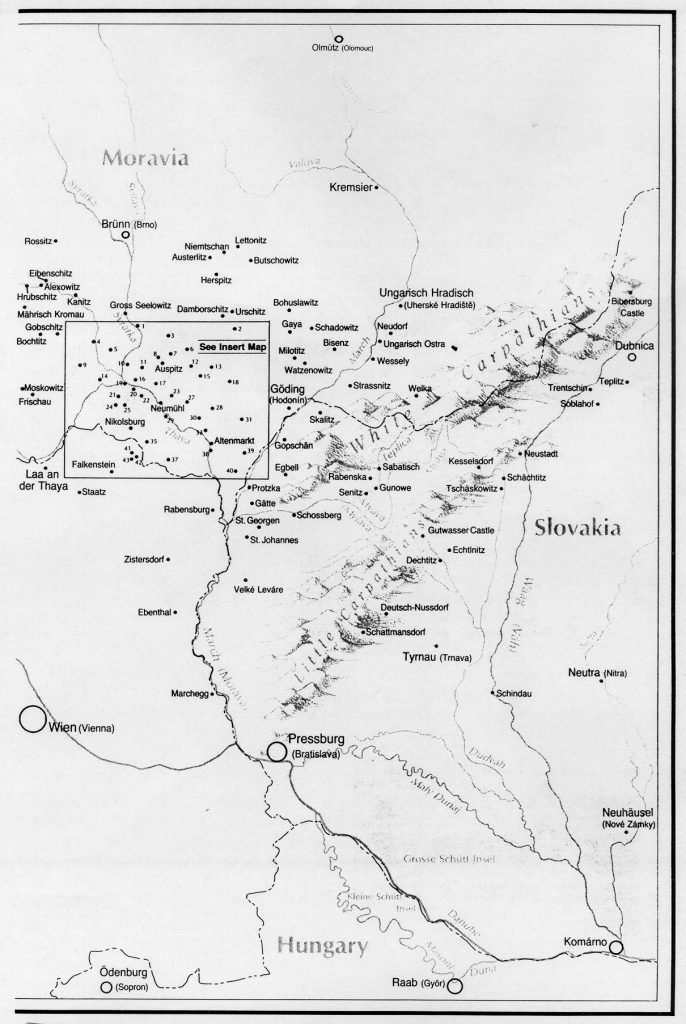 Hutterite places - Moravia and West