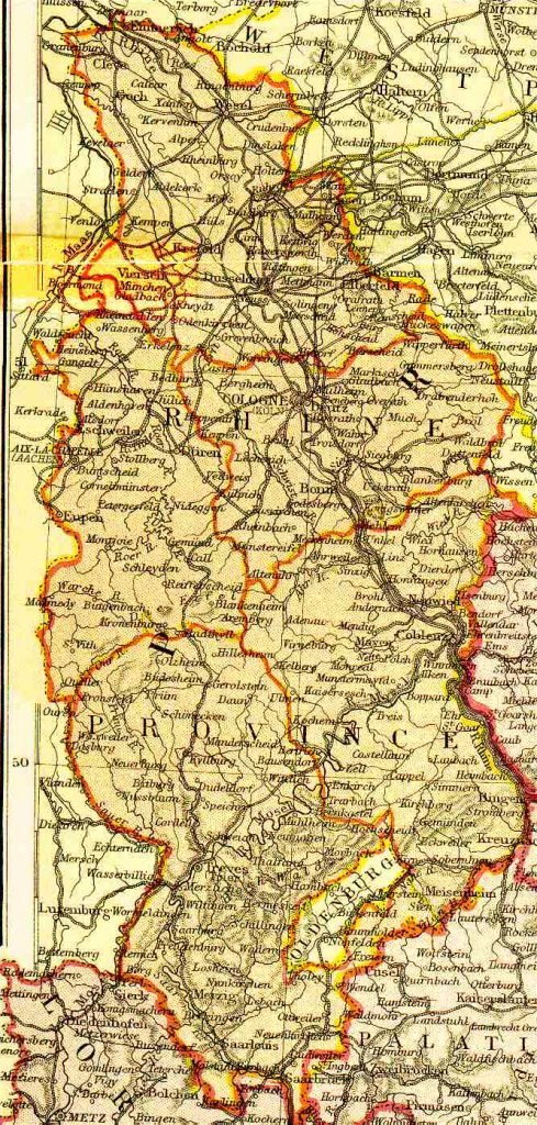 From Blackie & Sons Atlas (Edinburgh, 1882), Scale: 1:1,800,000 (or one inch equals about 28 miles)