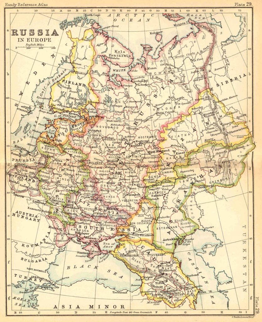 From Reference Atlas of the World, by John Bartholomew (London: J. Walker & Co., 1887)Download the High Resolution Map