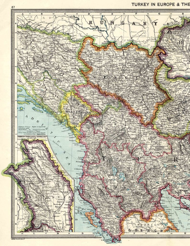 Turkey in Europe West 1908