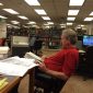 FEEFHS president Thom Edlund researching in the Family History Library
